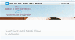 Desktop Screenshot of michianasleepsolutions.com